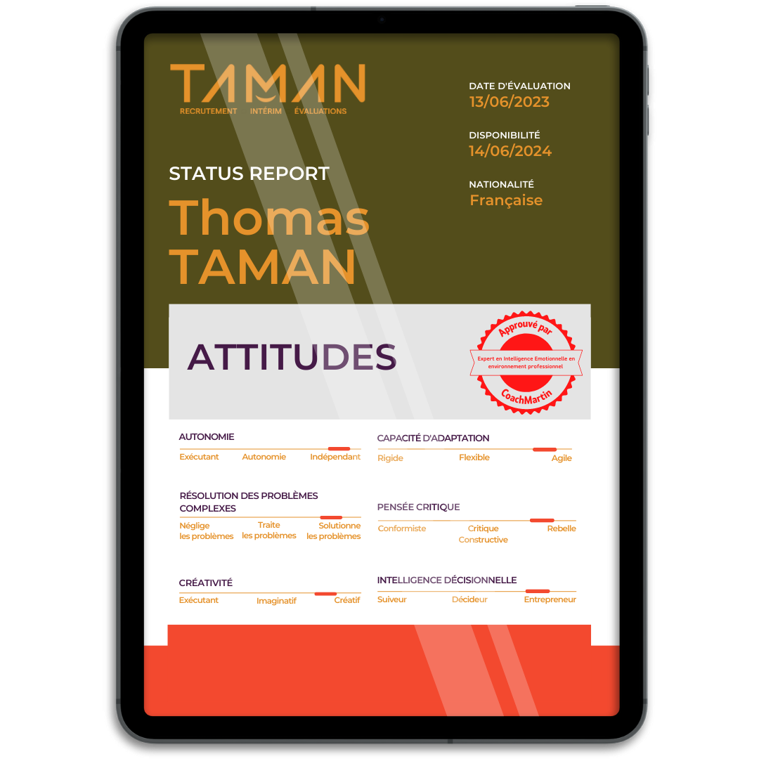 status report exemple